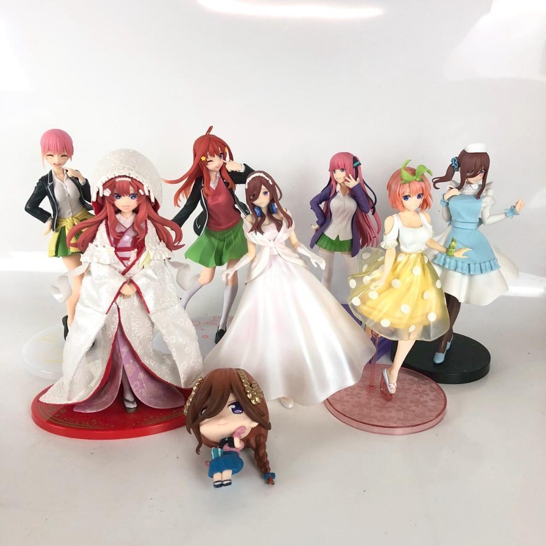 五等分の花嫁 フィギュア7点セット 中野一花・二乃・三玖・四葉・五月 人気キャラ拍卖