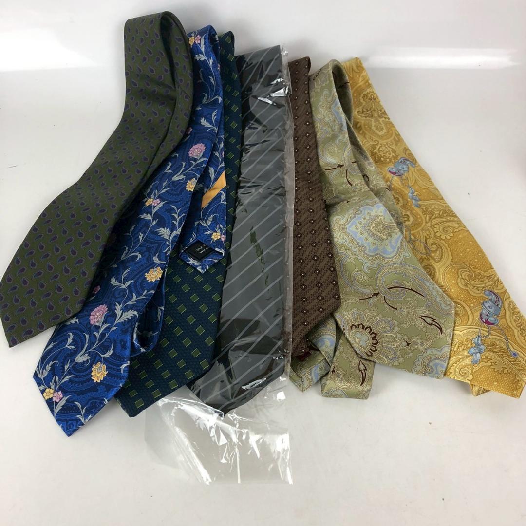 ネクタイ 7本セット まとめ売り 花柄 ドット柄 ストライプ ビンテージ スーツ ビジネス メンズ ファッション ブランド拍卖