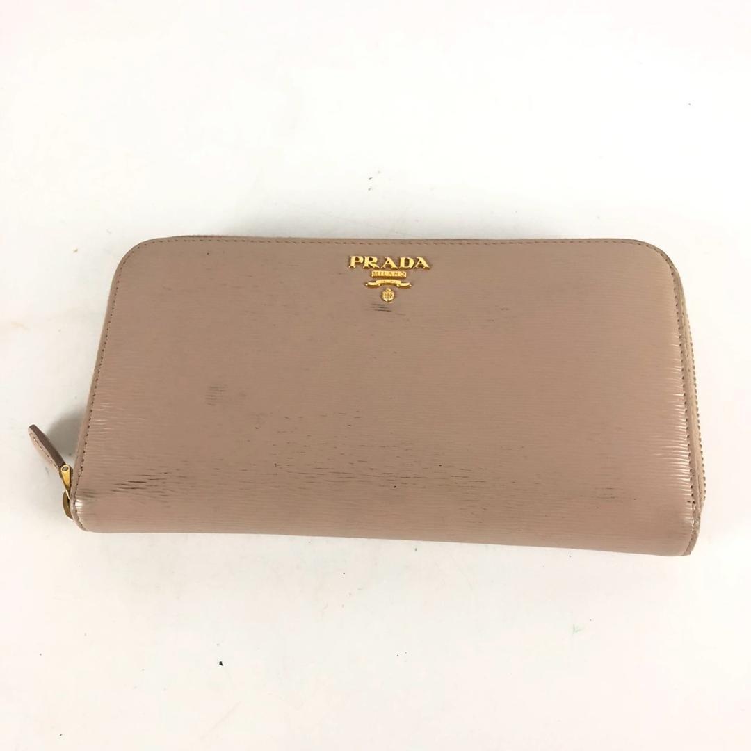 PRADA プラダ ラウンドファスナー 長財布 ピンク 小物 財布 カードケース カード入れ お札入れ 小銭入れ コインケース拍卖