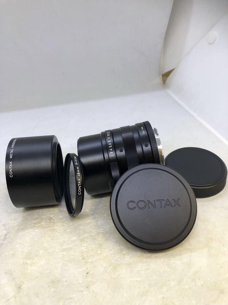 ★極上品★安心動作保証付き★ Contax Carl Zeiss Sonnar T* 90mm f/2.8 Lens For G1 G2 コンタックス カメラレンズ ブラック 黒 拍卖