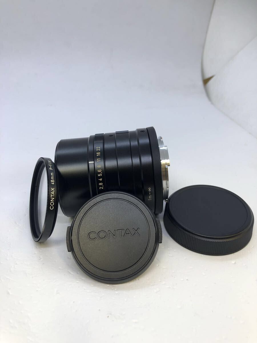 ★極上品★安心動作保証付き★ Contax Carl Zeiss Sonnar T* 90mm f/2.8 Lens For G1 G2 コンタックス ブラック 黒 ☆純正フィルター付き☆拍卖