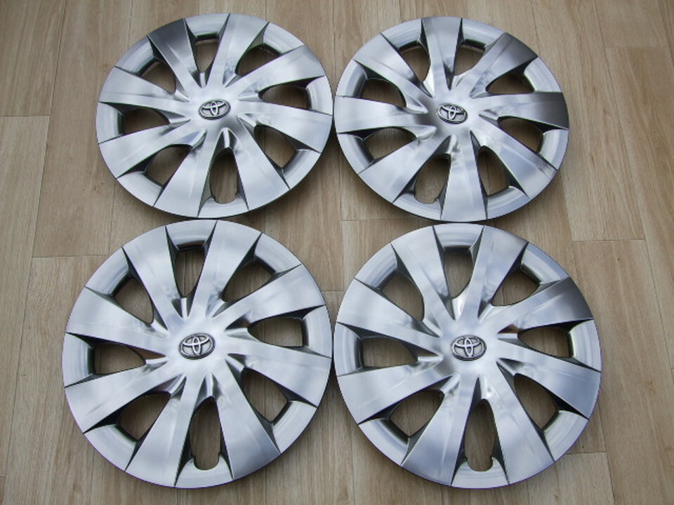 15インチ トヨタ純正ホイールキャップ ハイグロス スペイド ポルテ アアクア カローラフィールダー 4枚 W16拍卖