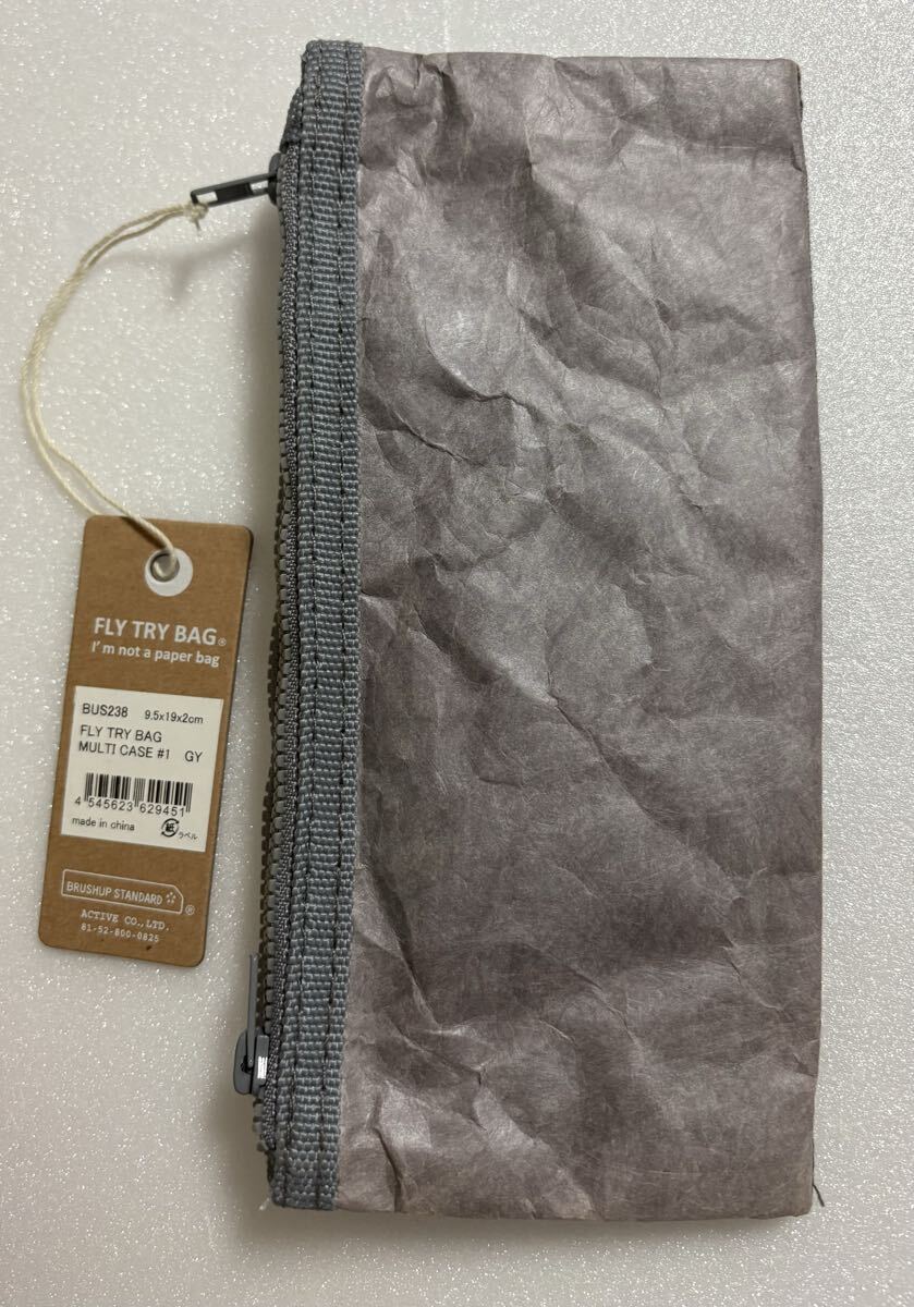 FLY TRY BAG MULTI CASE #1 GY ペンケース 小物入れ 財布  ポーチ拍卖