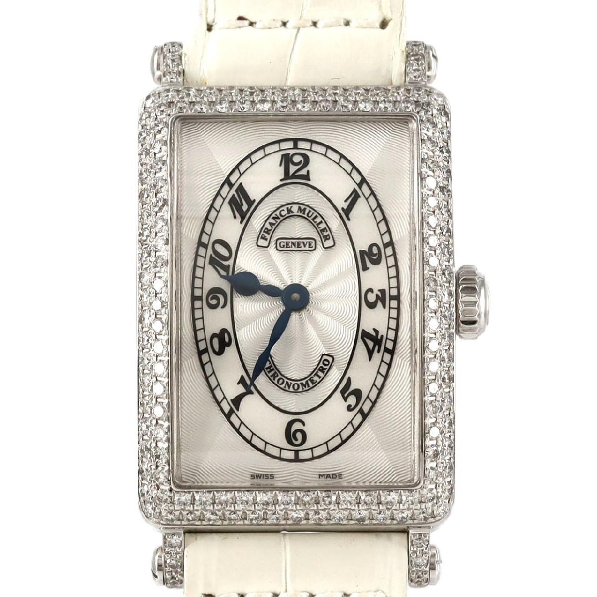 【新品】フランクミュラー ロングアイランドクロノメトロ WG/2D・ラグD 902QZD WG クォーツ拍卖