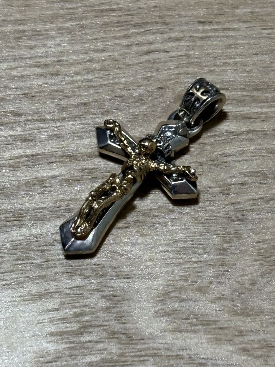 ディールデザイン DEAL LTD シルバー950+18K キングリバイブクロスペンダントトップ拍卖