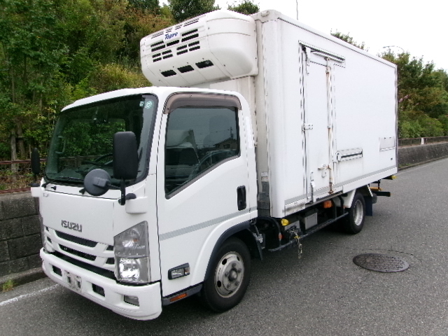 R1年8月☆エルフ☆冷蔵・冷凍車3℃5℃20℃設定☆ワイドロング☆AEBS.バックカメラ☆AT☆3000cc☆積載2000kg☆ディーゼル車☆予備検査付拍卖