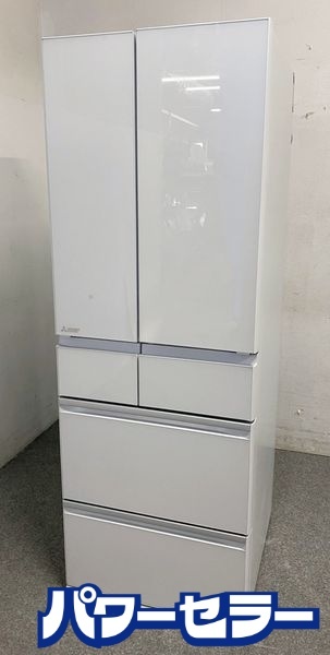 高年式!2023年製! 三菱 MITSUBISHI 6ドア冷蔵庫 MZシリーズ 540L フレンチドア MR-MZ54J-W グレインクリア 中古家電 店頭引取歓迎 yR10049拍卖