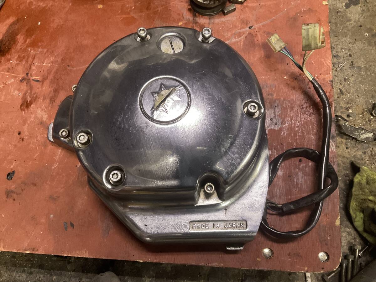 ドラッグスター250 ジェネレーター カバー ダイナモ VG02J ヤマハ DragStar キャブ車 実動車両から取り外し拍卖