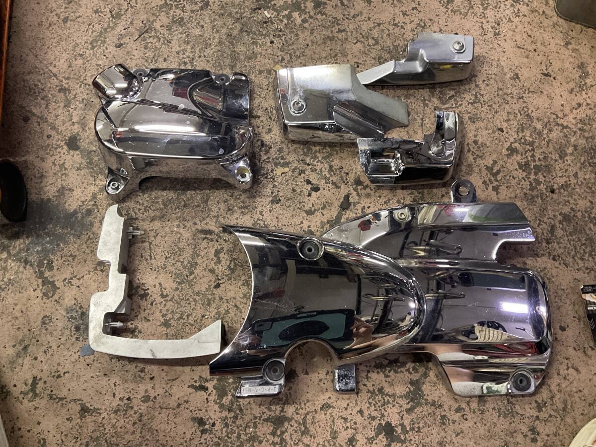 ヤマハ ドラッグスター250 VG02J 純正 メッキ エンジンカバー 左 右 ヘッドカバー スプロケットカバー スプロケカバー拍卖