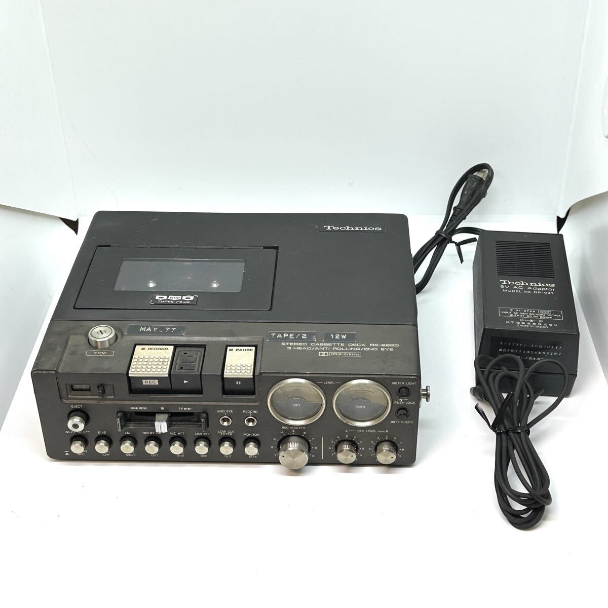 動作未確認 ジャンク Technics RS-686D カセットデッキ オーディオ機器 カセットデンスケ テクニクス 現状品拍卖