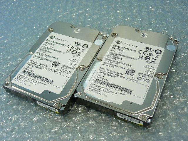 1SGB // 2個セット 600GB 2.5インチ SAS HDD 12Gb 15K 15mm / 1060221953 / ST600MP0006 //Fujitsu PRIMERGY RX2530 M4 取外拍卖