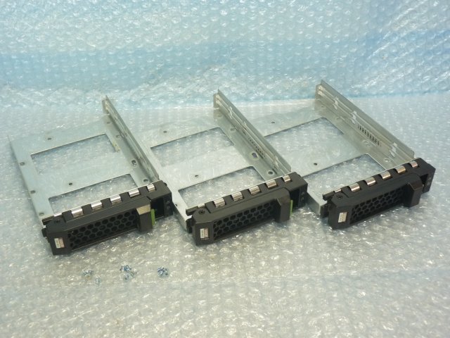 1REH //3個セット ハードディスク(HDD)マウンタ 3.5インチスロット 用 (A3C40152045)/ミリネジ12個★ラベル変色/Fujitsu TX2550 M4取/在庫1拍卖