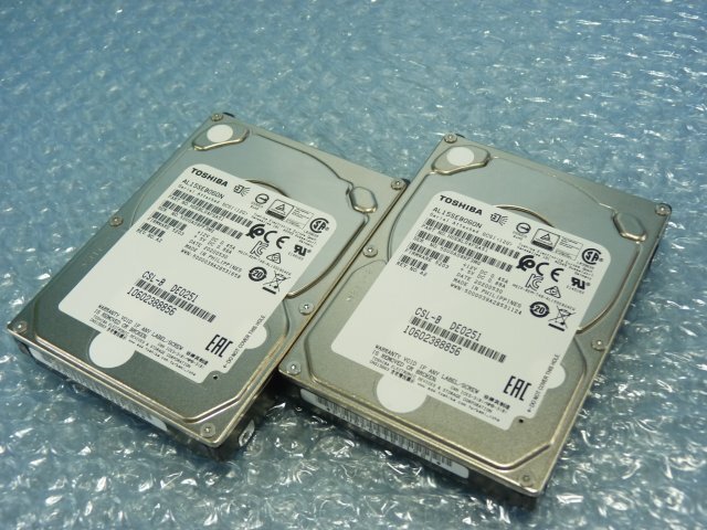 1SHG // 2個セット TOSHIBA AL15SEB060N 600GB 2.5インチHDD SAS 12Gb 10K 15mm / 10602388856 // Fujitsu PRIMERGY RX2520 M5 取外拍卖