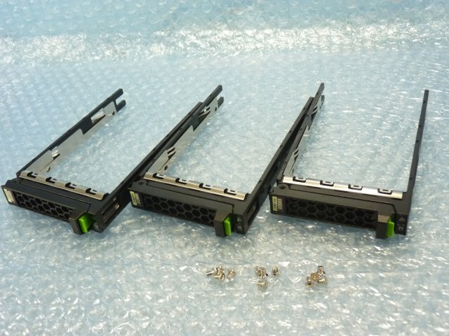 1SHH // 3個セット 富士通 ハードディスク(HDD)マウンタ 2.5インチ 用/CA32432-0188/ラベル変色(600GB SAS 10k-D)//Fujitsu RX2520 M5 取外拍卖