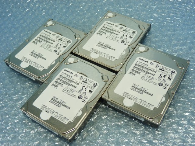 1SHM // 4個セット TOSHIBA AL15SEB060N 600GB 2.5インチHDD SAS 12Gb 10K 15mm / 10602388856 // Fujitsu PRIMERGY RX2520 M4 取外拍卖
