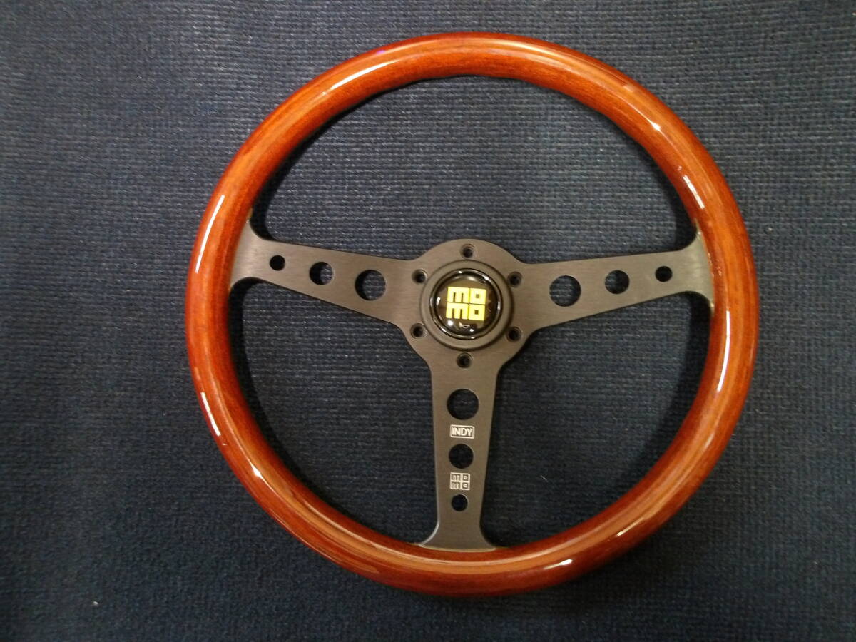 ☆美品☆MOMO モモ HERITAGE LINE INDY BLACK ヘリテージ ライン インディ ブラック 350mm マホガニーウッド(NH倉庫:管理121)拍卖