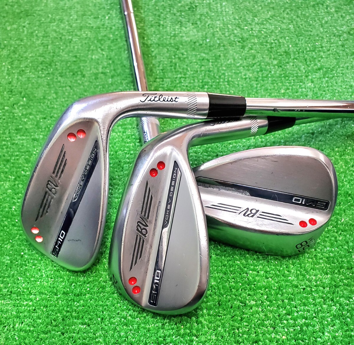 【極上品】タイトリスト ボーケイ SM10 3本セット コーティング施工済拍卖