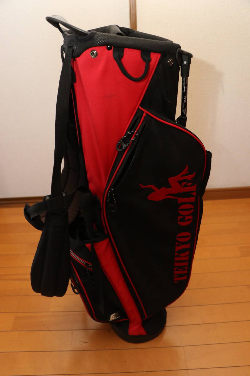 【全国送料無料】訳あり(フード無し) PING ピン × 帝京ゴルフ TEIKYO GOLF スタンド キャディバッグ拍卖