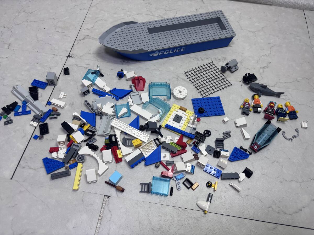 d4720◆現状品◆レゴ LEGOシティCITY 60277 ポリスパトロールボート他パーツセット◆部品欠品多数あり拍卖