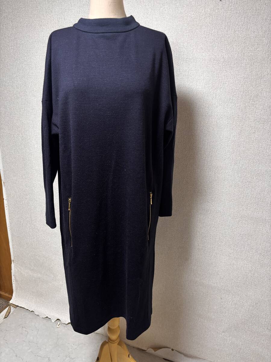 d4675◆美品◆ヌーク NOUQUEワンピース38紺拍卖