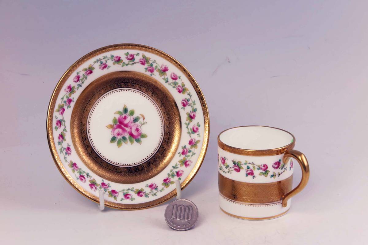 ミントン = 豪華金彩・デミカップ&ソーサー H234 (1級品) 拍卖