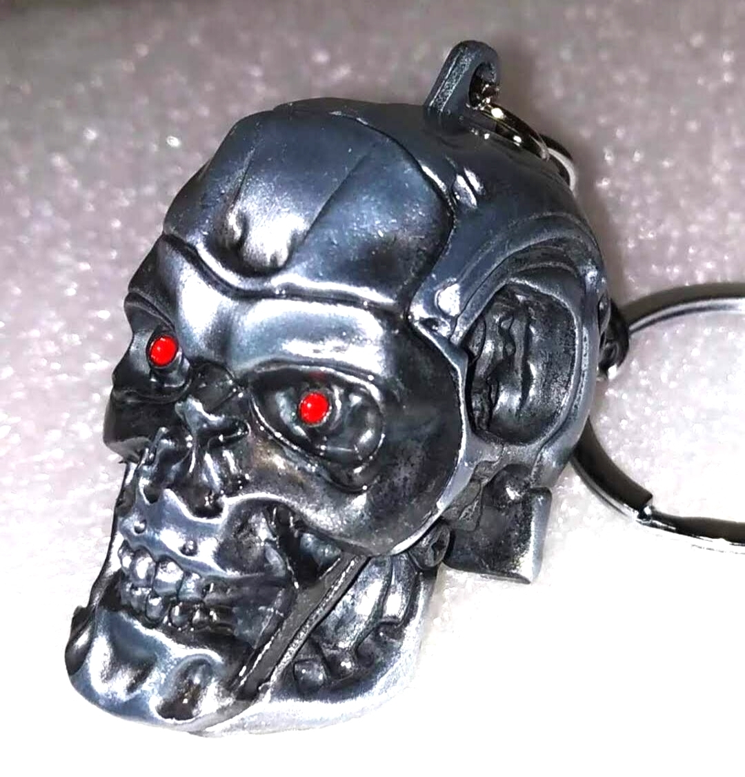 新品 ターミネーター エンドスカル エンドスケルトン T-800 ヘッド フィギュア キーホルダーダイキャスト拍卖
