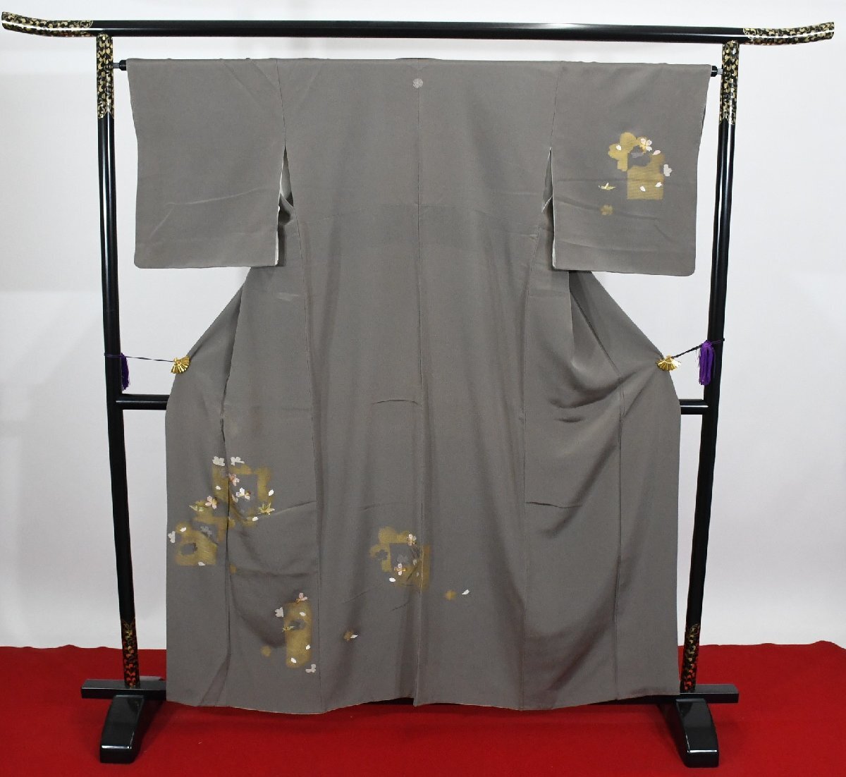 附下訪問着 披露宴 刺繍 花 花弁 身丈151cm 裄丈65cm ★着物 パーティー t‐2243 桜庭呉服店拍卖