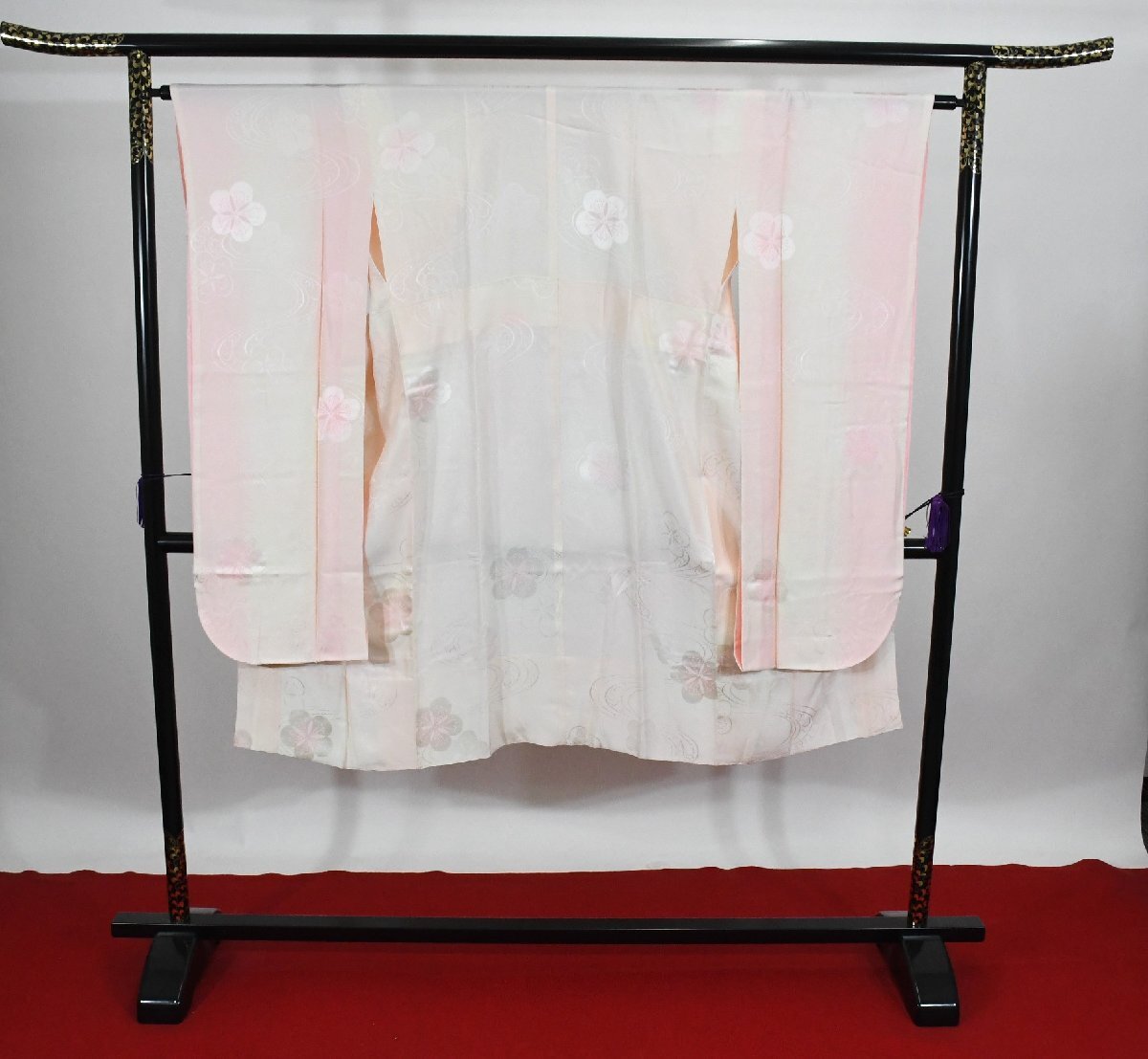 振袖 襦袢 じゅばん 梅 正絹★着物 身丈116cm 裄丈63cm 桜庭呉服店 f-1283拍卖