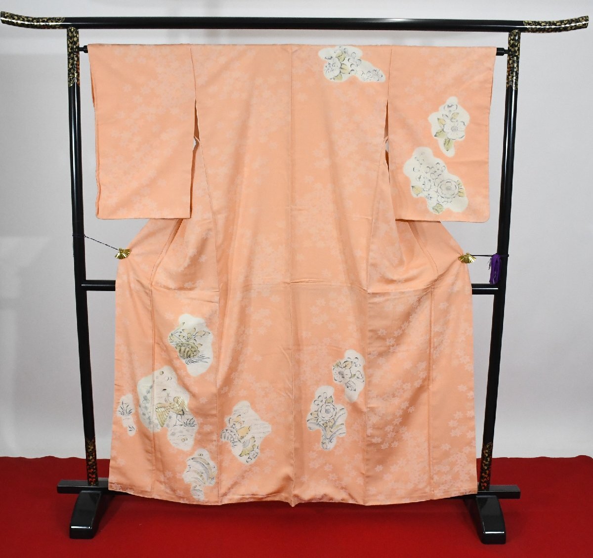 附下訪問着 披露宴 辻が花 身丈154cm 裄丈65cm ★着物 パーティー t‐2245 桜庭呉服店拍卖