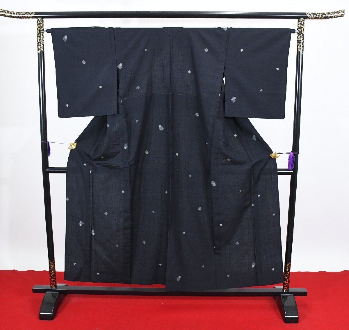 紬 つむぎ 大地の色 単衣 茶碗度 十日市町紬 生絹真綿紬 身丈147cm 裄丈65cm ★着物 pb-3611 桜庭呉服店拍卖