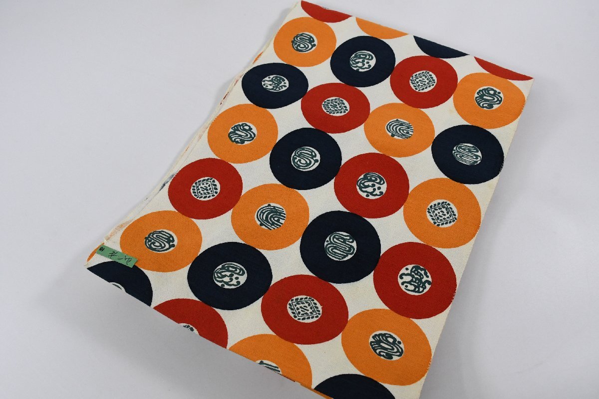 袋名古屋帯 松葉仕立て 丸文 帯丈366cm ★着物屋 ne-16382 桜庭呉服店拍卖