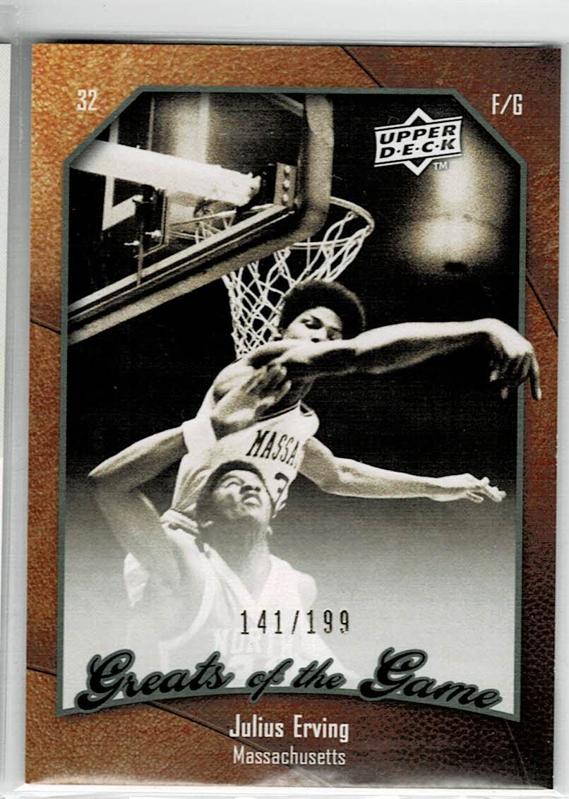2010 UD Greats of the Game Julius Erving /199拍卖