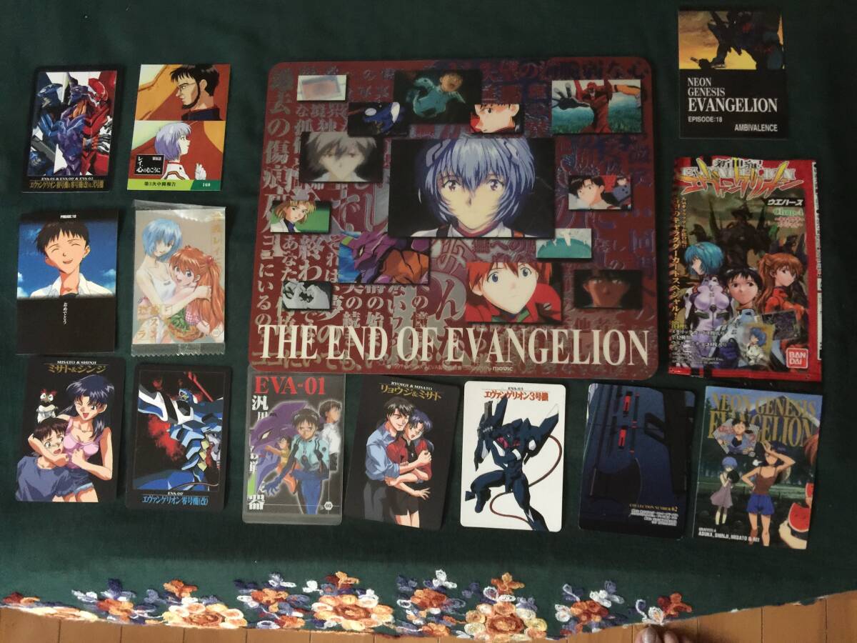 エヴァンゲリオン 1997年劇場版マウスパッド 他カード11枚 綾波レイ フィギア拍卖