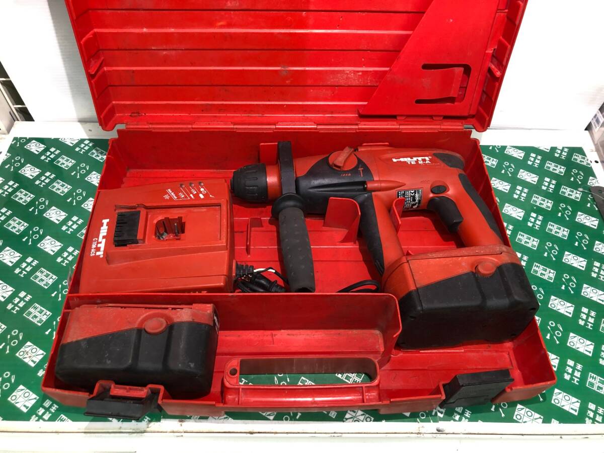 在庫処分 中古品 電動工具 HILTI ヒルティ 充電式ロータリーハンマードリル TE2-A バッテリー付.コンクリドリル.SDSプラス. ITSDYFLZY754拍卖