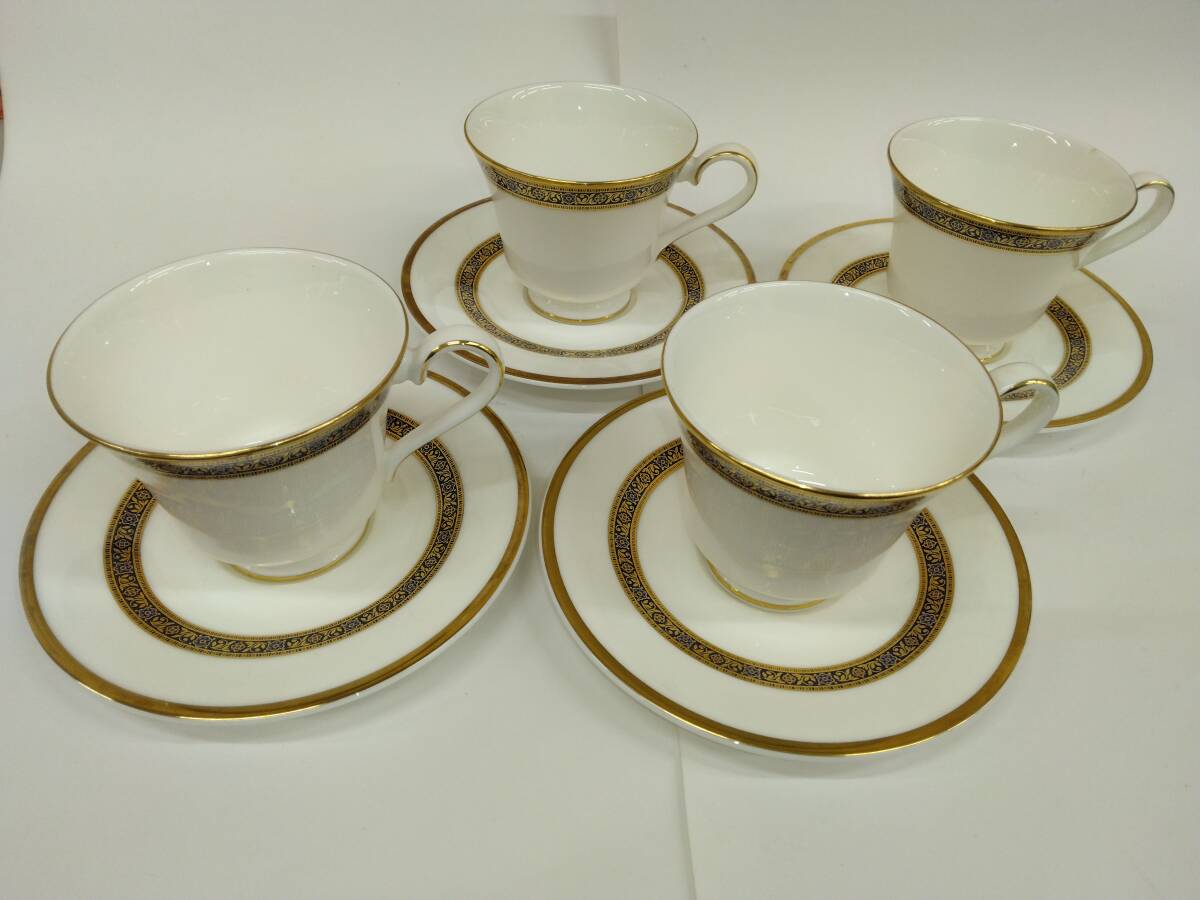 L27・29現状品最終値下げ Royal DOULTON HARLOW H5034 カップ&ソーサー4客セット ロイヤルドルトン ハーロウシリーズ イギリス製 9/5拍卖