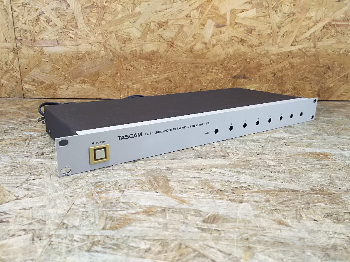 ◎【簡易動作確認済み 】TASCAM LA-80 タスカム アンバランス/バランスラインコンバーター 中古 現状品◎Z-3081拍卖