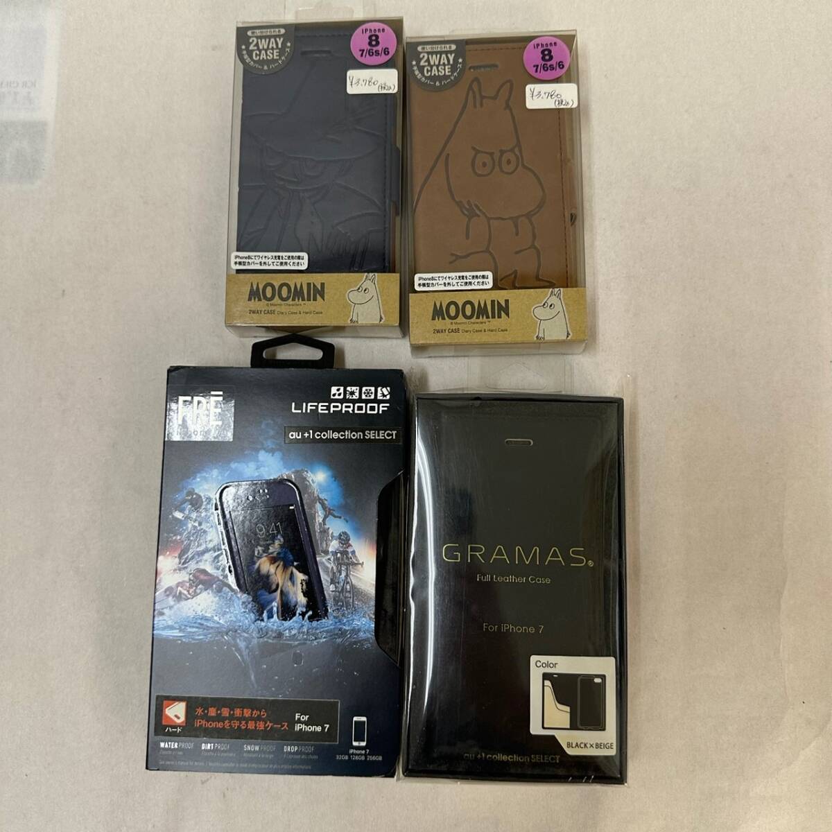 【未使用品】au+1collection等 iPhone7 カバー ケース 4点【保管現状品】拍卖