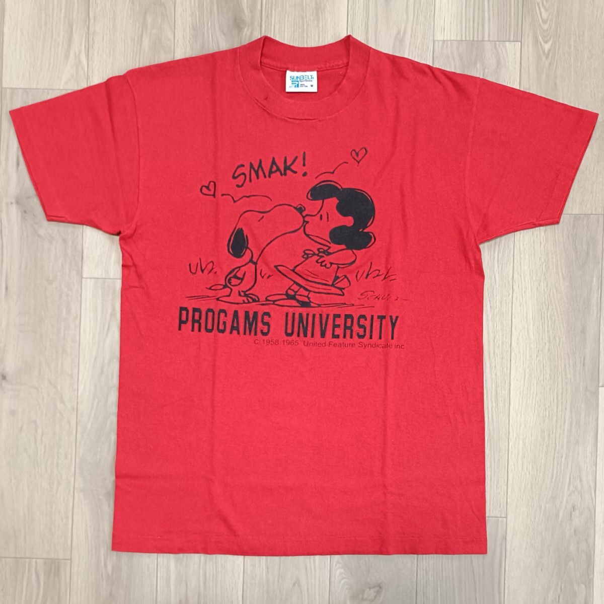 90s SNOOPY スヌーピー ルーシー SMAK Tシャツ Mサイズ USA製 old ヴィンテージ拍卖