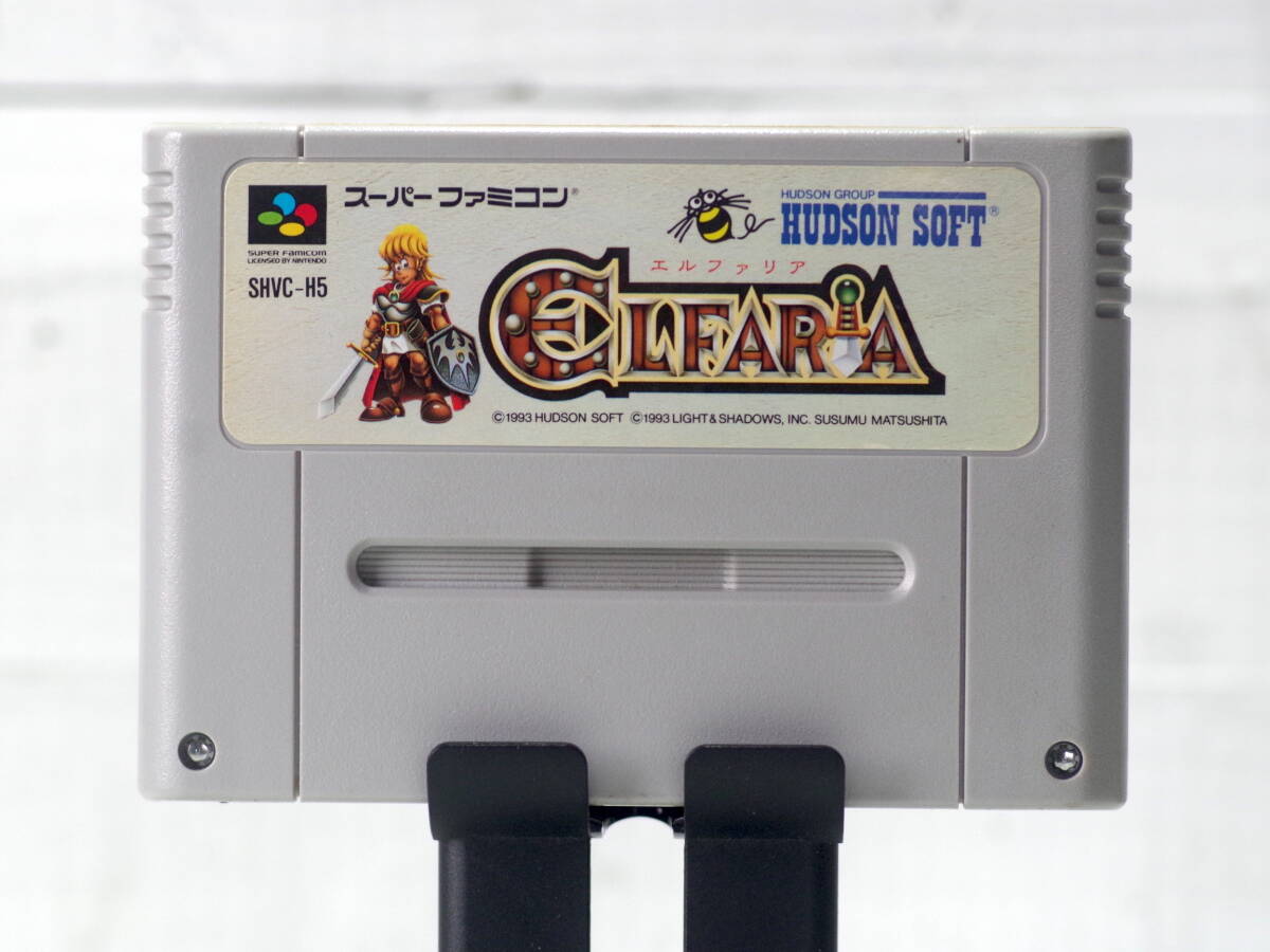 M13542【SFC】エルファリア FLFARIA 松下進 スーパーファミコン 起動チェックOK!! エタノールで端子清掃 外装消毒済み ゆうめーる150g拍卖