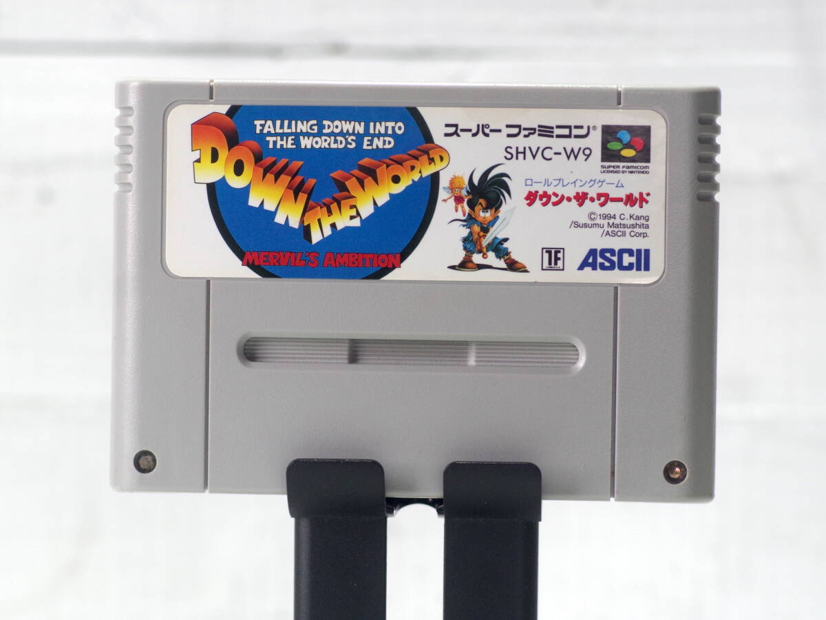 M13547【SFC】ダウンザワールド MERVIL’S AMBITION スーパーファミコン 起動チェックOK! エタノールで端子清掃 外装消毒済 ゆうめーる150g拍卖