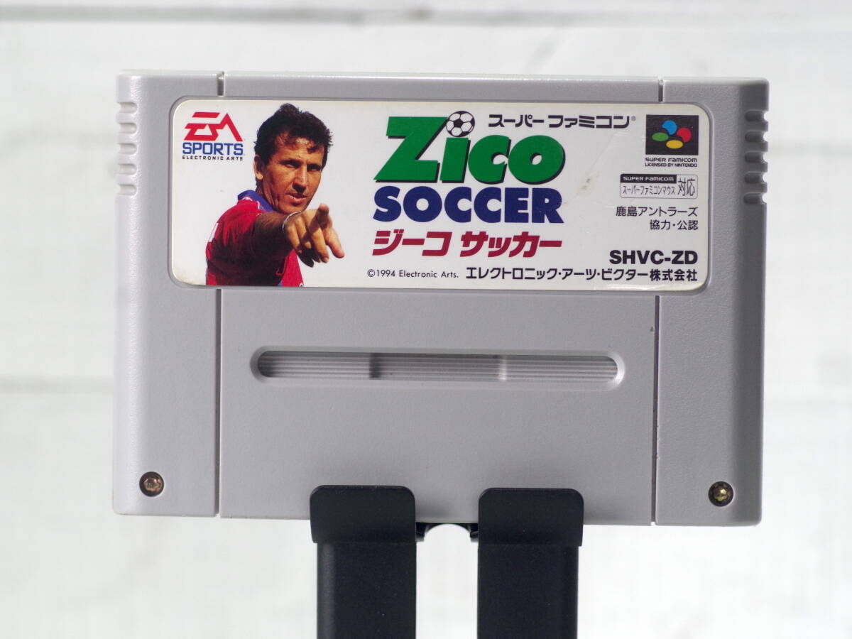 M13557【SFC】ジーコサッカー ZICO SOCCER 起動チェックOK!! エタノールで端子清掃 外装消毒済み ゆうめーる150g 拍卖