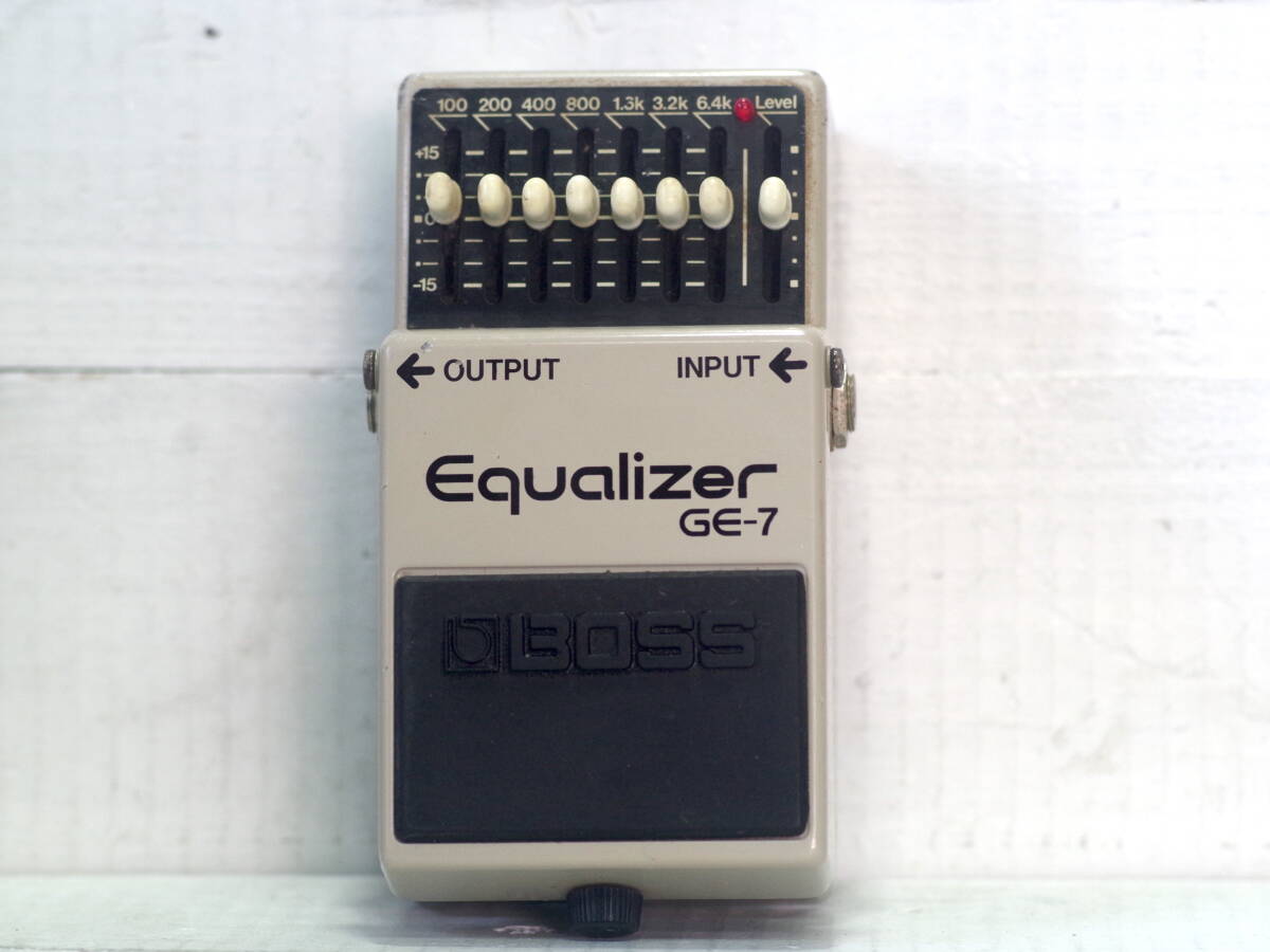 M13586【日本製】BOSS Equalizer イコライザー GE-7 MADE IN JAPAN 電池&アダプタで通電OK!!レベルブースター使用可 ゆうぱっく60サイズ拍卖
