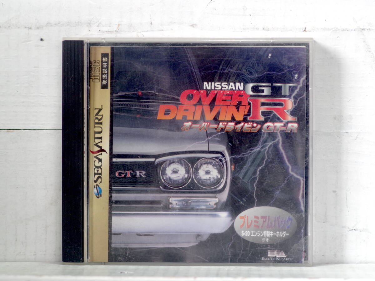 M13673【SS】NISSAN オーバードライビンGT-R 盤面キレイです 起動チェックOK! ELECTRONIC ARTS セガサターン SEGA SATURN ゆうメール150g拍卖