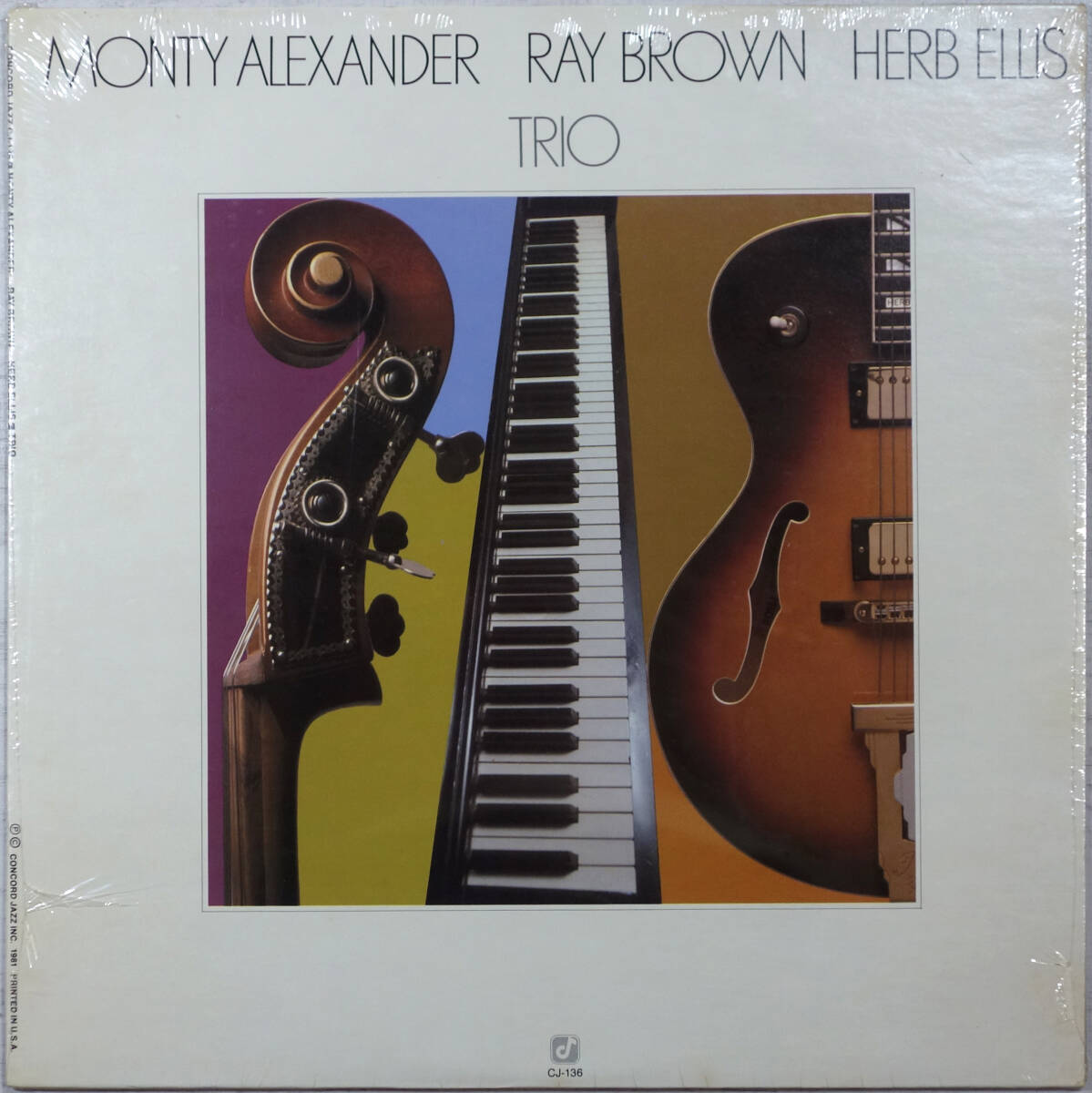 ◆MONTY ALEXNADER/RAY BROWN/HERB ELLIS / TRIO (US LP/Sealed) -Concord Jazz拍卖