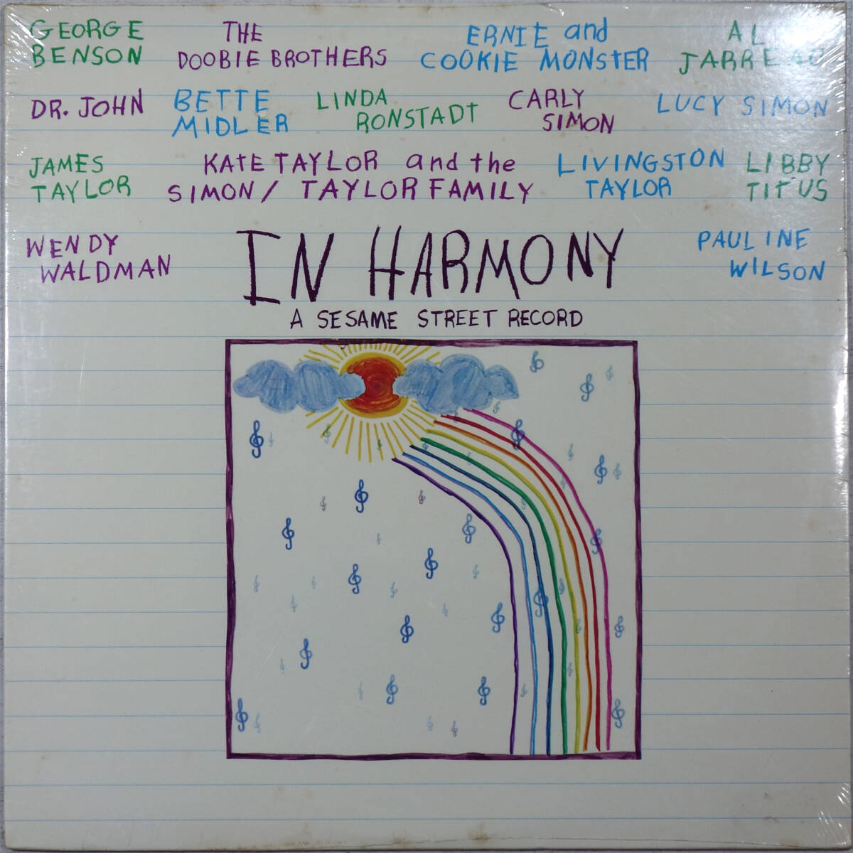 ◆V.A./IN HARMONY - A Sesame Street Recurd (US LP/Sealed) -James Taylor, Livingston Taylor, Linda Ronstadt, Dr. John拍卖