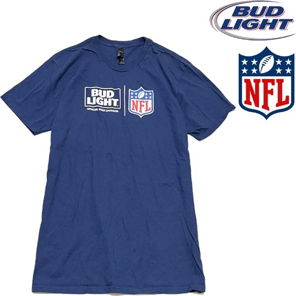 1点物◆アメフトNFLバドワイザービール紺プリントTシャツ古着メンズレディースOKアメカジ90sストリートスポーツ中古スーパーボール349815拍卖