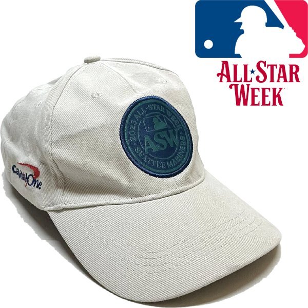 1点物◆MLBマリナーズASW野球ベージュ帽子キャップ古着メンズレディースOKアメカジ90sストリート/スポーツUSAメジャーリーグブランド349964拍卖