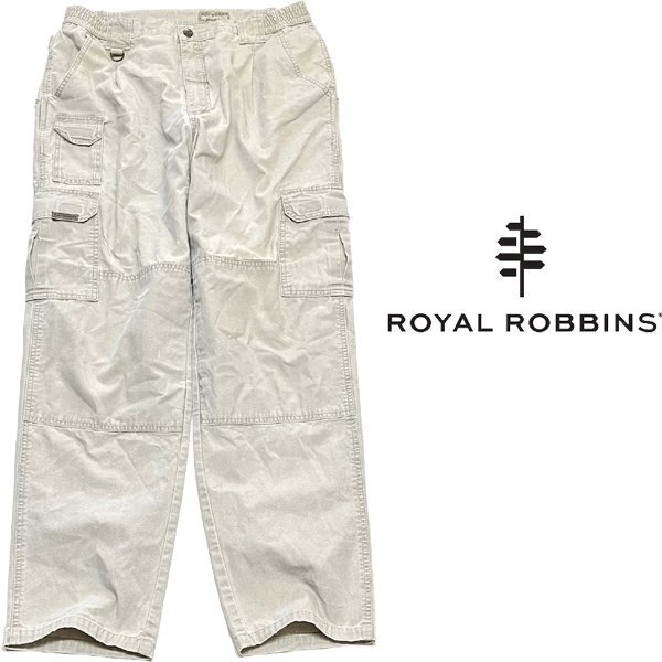 1点物◆Royal RobbinsカーゴパンツXLワイドパンツ古着メンズ36レディースOKアメカジ90sストリート/スポーツUSブランド中古ベージュ362050拍卖