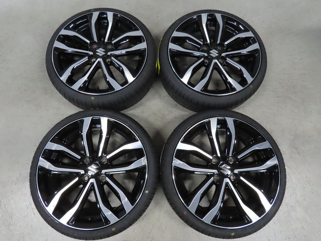 新品タイヤ 165/40R16 スズキ スイフト 純正 流用 軽自動車 エブリイ キャリイ ブラックポリッシュ 6J +45 PCD100 4穴 2025年 超バリ溝拍卖