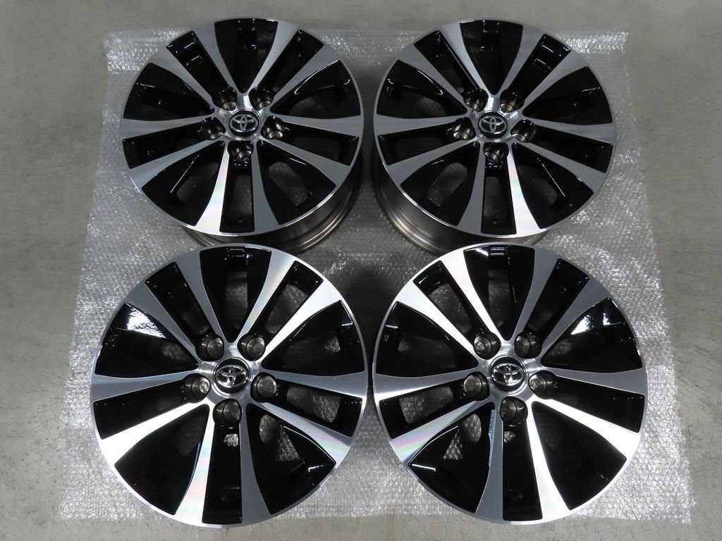 4本 トヨタ SAI 後期 純正 6.5J +39 PCD114.3 5穴 16インチ AZK10 ブラック/ポリッシュ サイ ポリッシュ錆び無し そこそこ美品拍卖